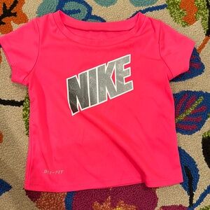 Nike toddler dry-fit shirt, pink, size 2T